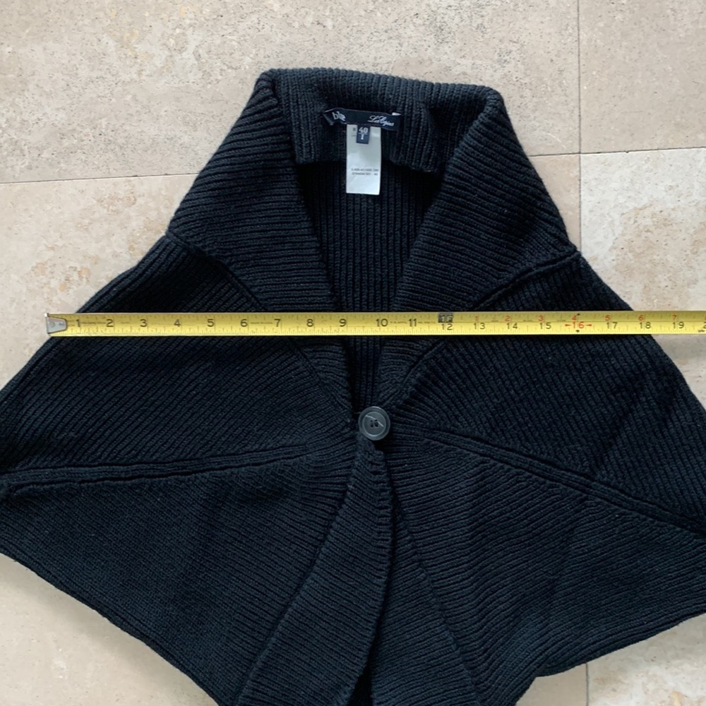 Les Copains black cropped sweater size medium - Picture 8 of 10